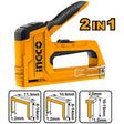 INGCO 2-in-1 super select staple gun and tacker