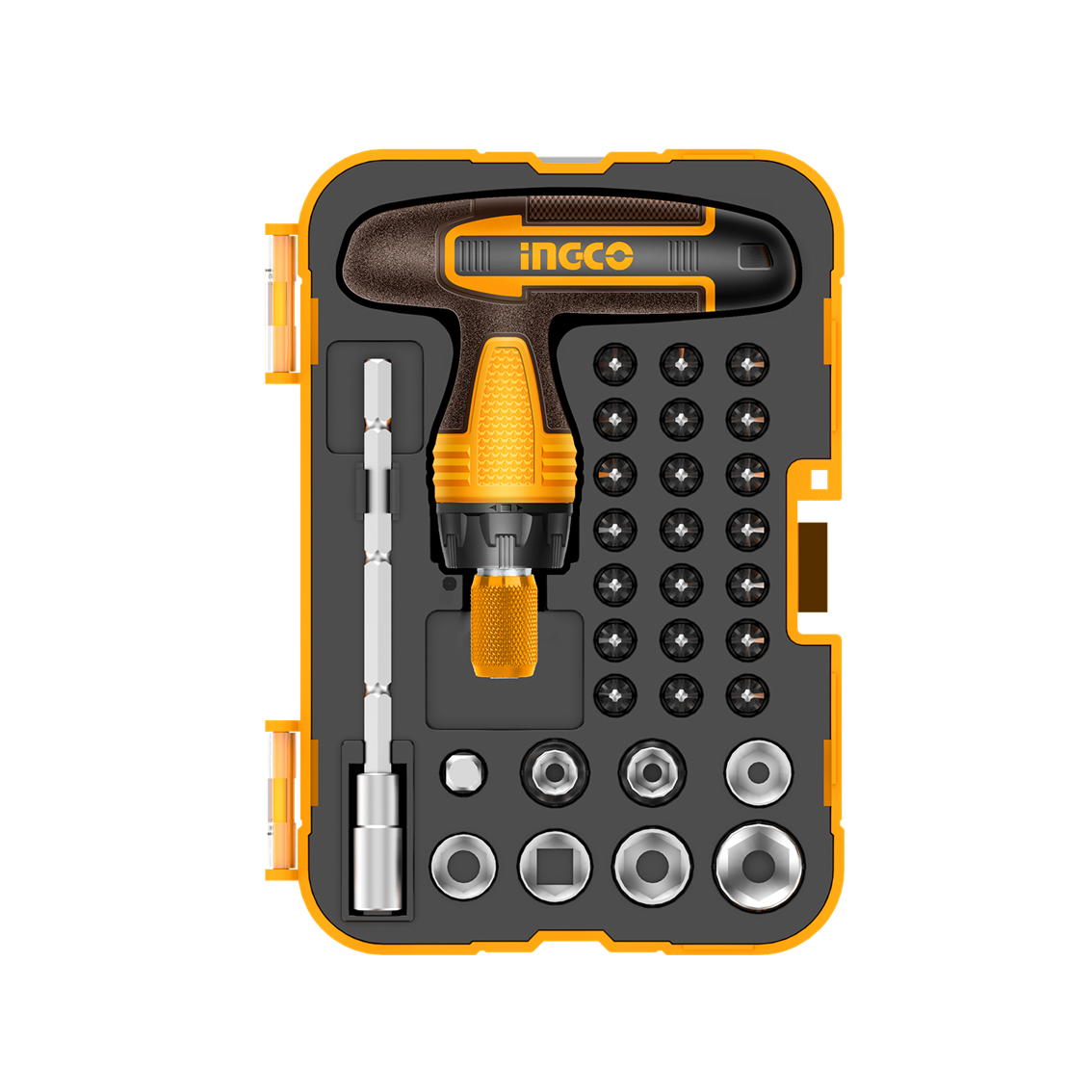 Ingco 24pcs/31pcs T-handle Wrench Screw driver Set Screwdriver HKSDB0188 | HKSDB0318