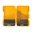 INGCO 21-piece titanium drill bit set