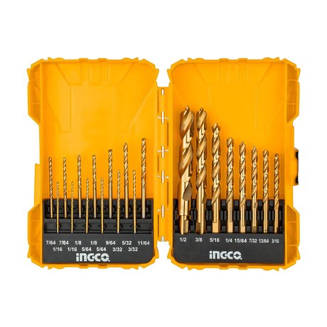 INGCO 21-piece titanium drill bit set