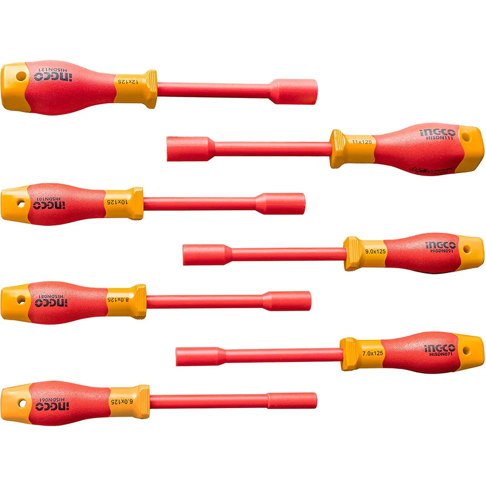 INGCO 7PCS Insulated Screwdriver Nut Set 1000V