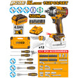 INGCO P20S 20V 152pcs tool set with cordless impact wrench – HKTHP31521