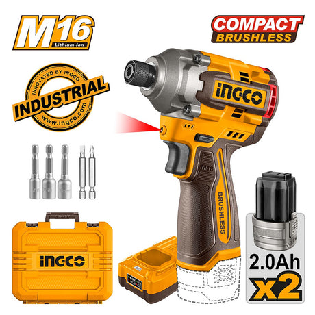 INGCO 16V brushless motor cordless impact driver – CIRLI16178