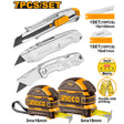 INGCO 7pcs measuring tape and utility knife set – HMK23036
