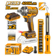 INGCO P20S 20V 2pcs combo kit with cordless impact wrench – COSLI23048