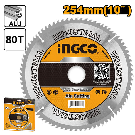 INGCO 10in 254mm TCT circular saw blade for aluminum cutting TSB325428