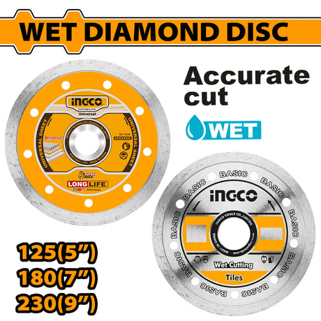INGCO wet diamond cutting disc set for tile cutter assorted sizes DMD021252