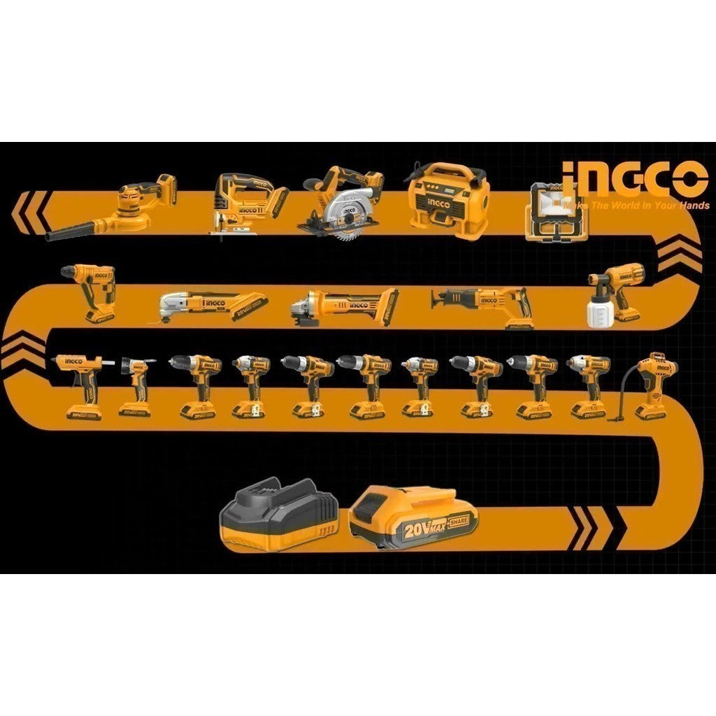 Ingco by Winland Cordless Lithium-Ion Vacuum Cleaner CVLI2001/CVLI2026/ CVLI20126 P20S ING-CT