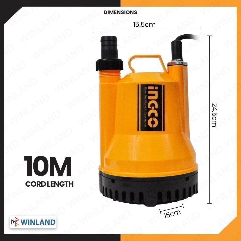 Ingco Submersible Water Pump 250W 0.3HP SPC2502-5 ING-PT