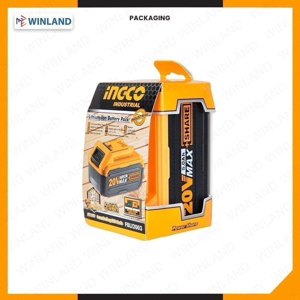 ingco p20s lithium-ion battery pack alternate view