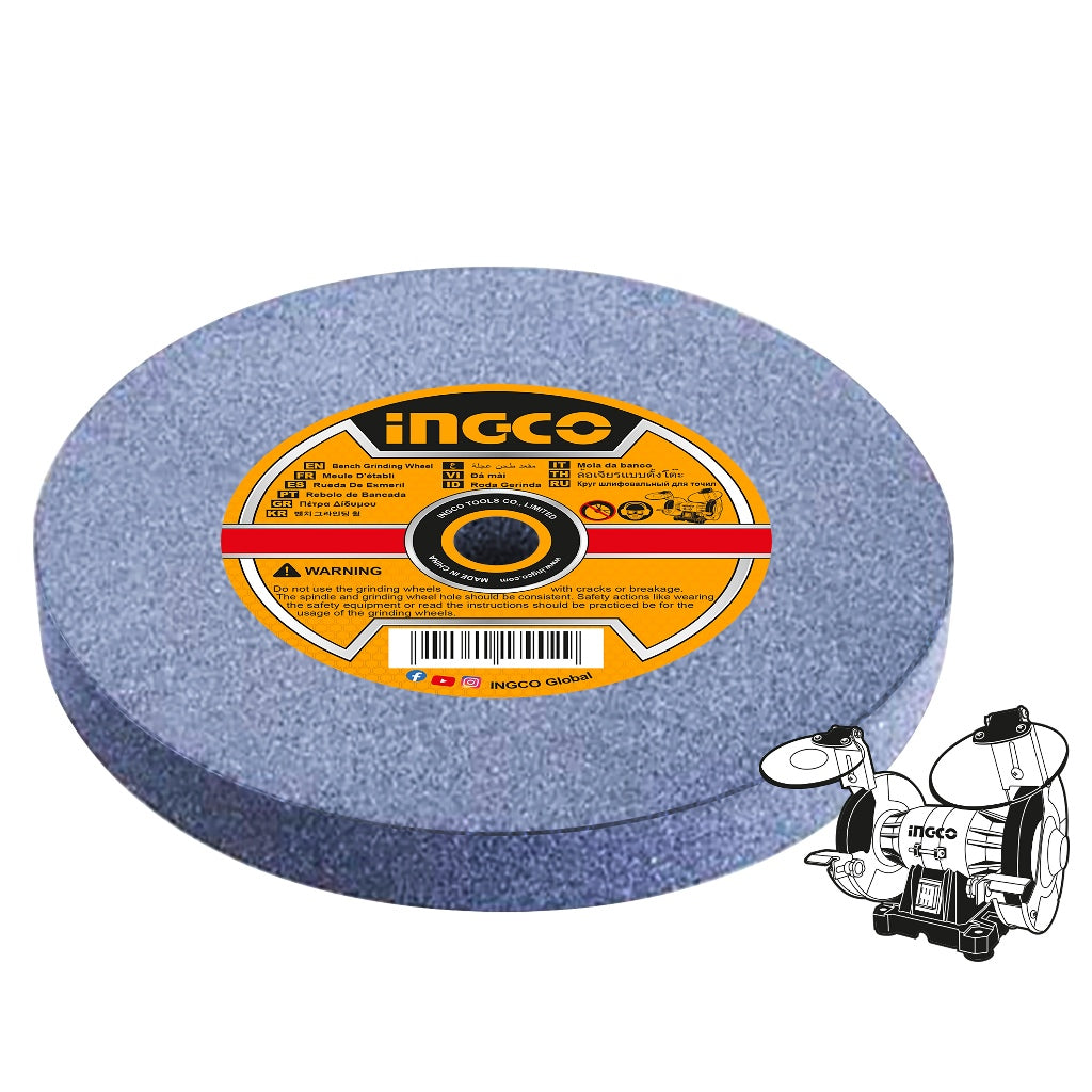 INGCO 8-inch abrasive bench grinding wheel for BG83502 (5pcs)