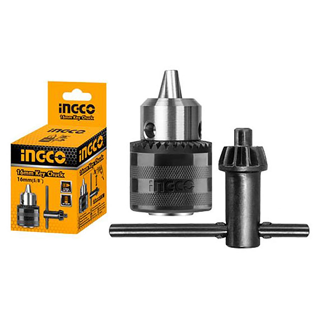 INGCO quick change drill key chuck with 16mm clamping key