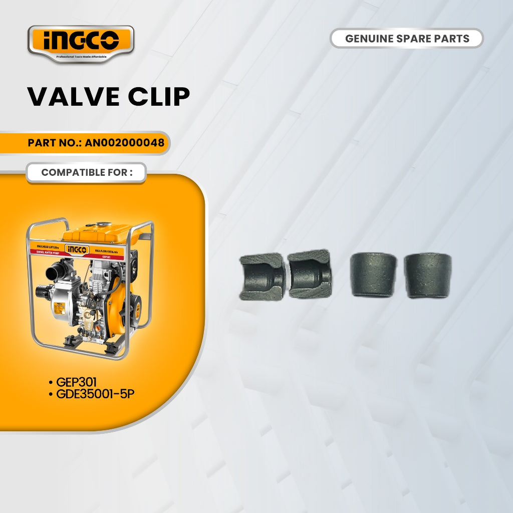 INGCO AN002000048 Valve Clip for GDE35001-5P Diesel Generator 3.5KVA ING-SP