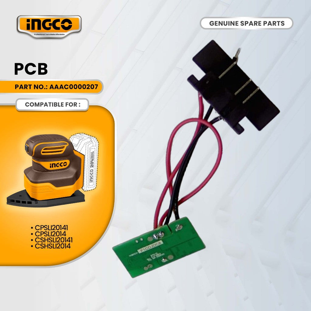 INGCO AAAC0000207 PCB for CPSLI2014 LI-ION Palm Sander ING-SP