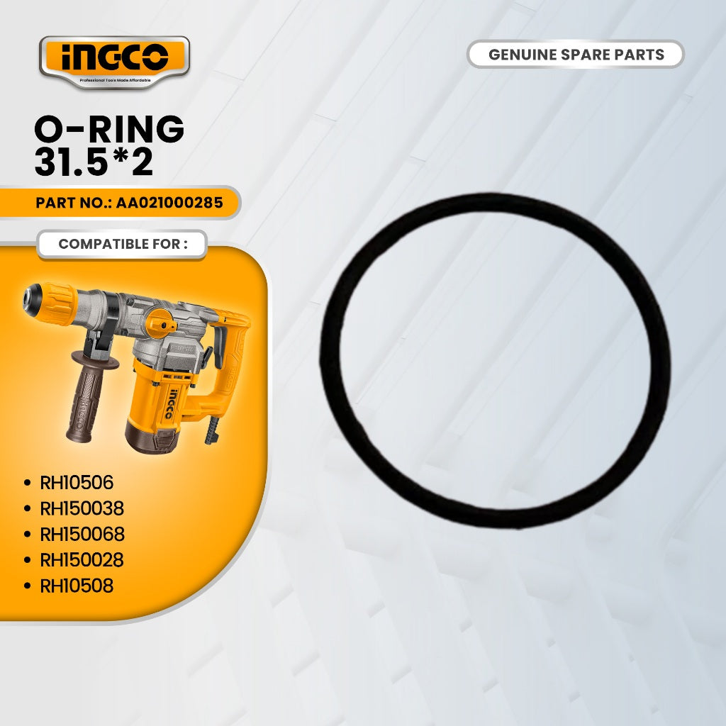 INGCO AA021000285 Rotary Hammer O-ring 31.5*2 ING-SP