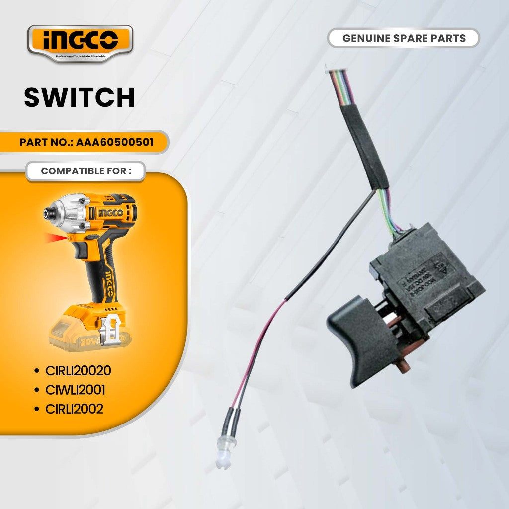 INGCO AAA60500501 LI-ION Impact Driver 20V BL Motor, LI-ION Impact Wrench 20V BL Motor, and LI-ION ING-SP