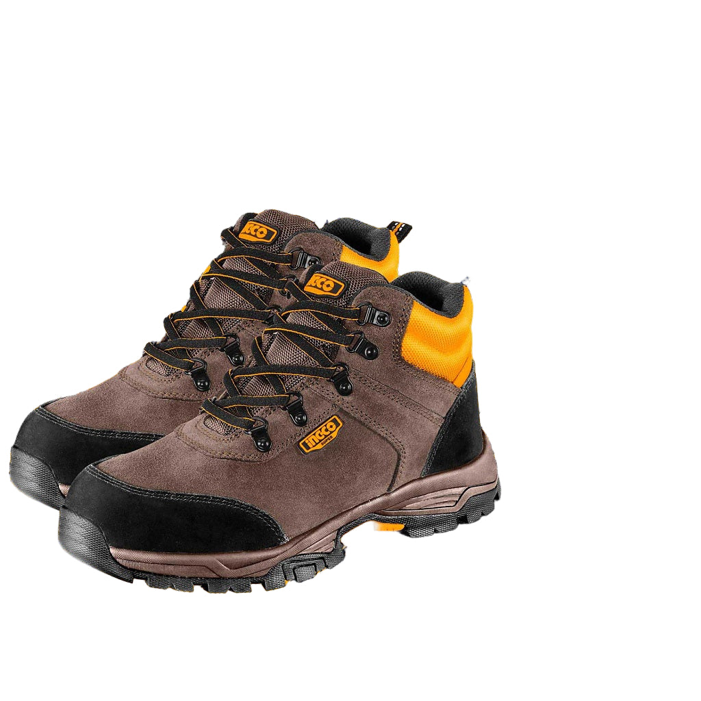 INGCO SSH11SB.45 safety boots, SB class leather with EVA rubber sole, oil resistant