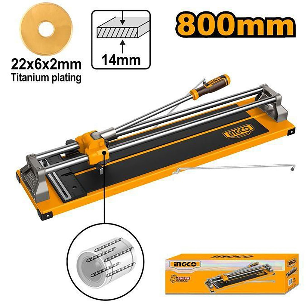 Ingco 800mm x 14mm Manual Tile Cutter / Cutting Machine for Cutting Tools HTC04801 ING-HT