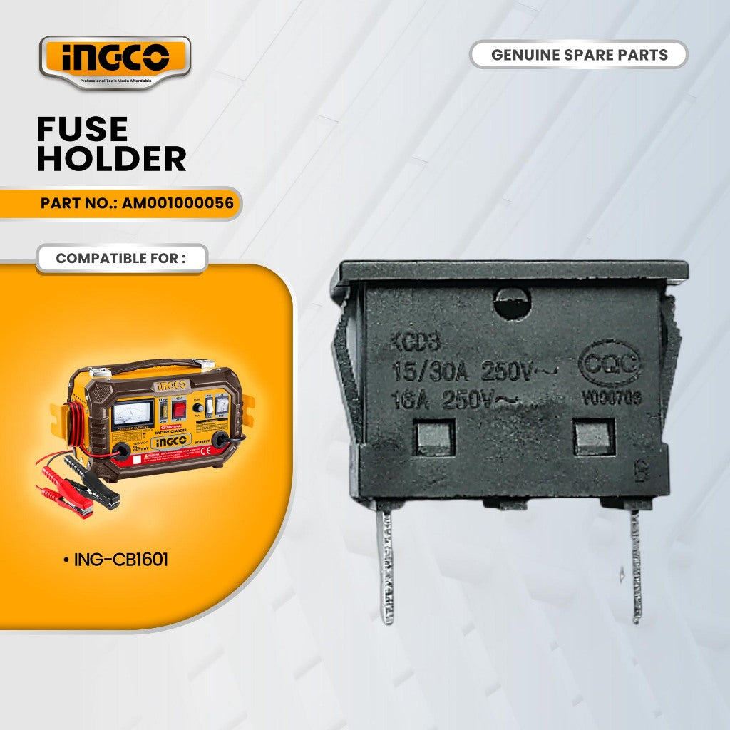 INGCO AM001000056 Fuse Holder for ING-CB1601 Battery Charger 12A ING-SP