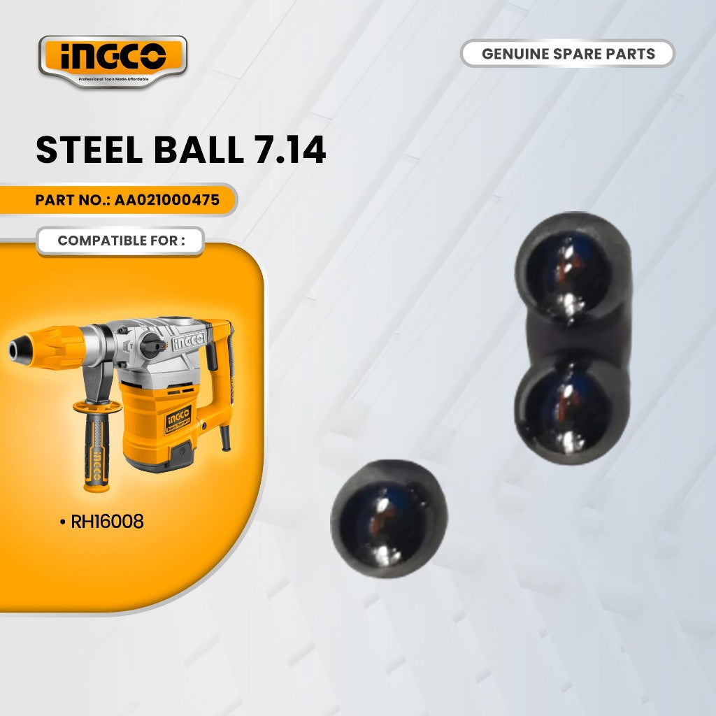 INGCO AA021000475 Steel Ball 7.14 for RH16008 Rotary Hammer 1600W ING-SP