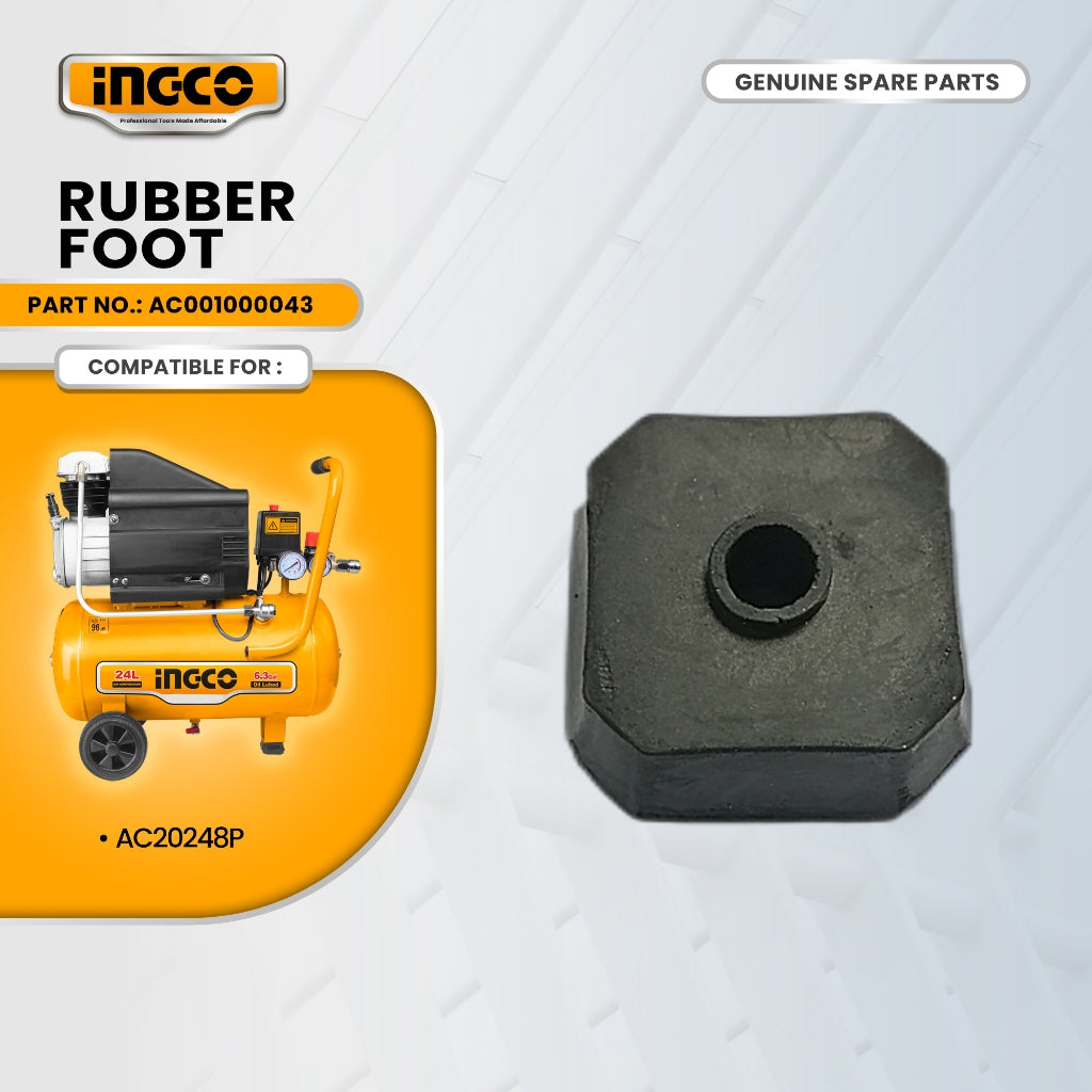 INGCO AC001000043 Rubber Foot for AC20248P Air Compressor 1.5 kW (2HP) ING-SP