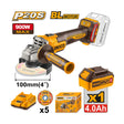 Ingco by Winland P20S 20V cordless brushless angle grinder M10 100mm