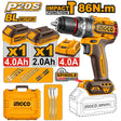 Ingco by Winland P20S 20V cordless brushless impact drill 86Nm torque