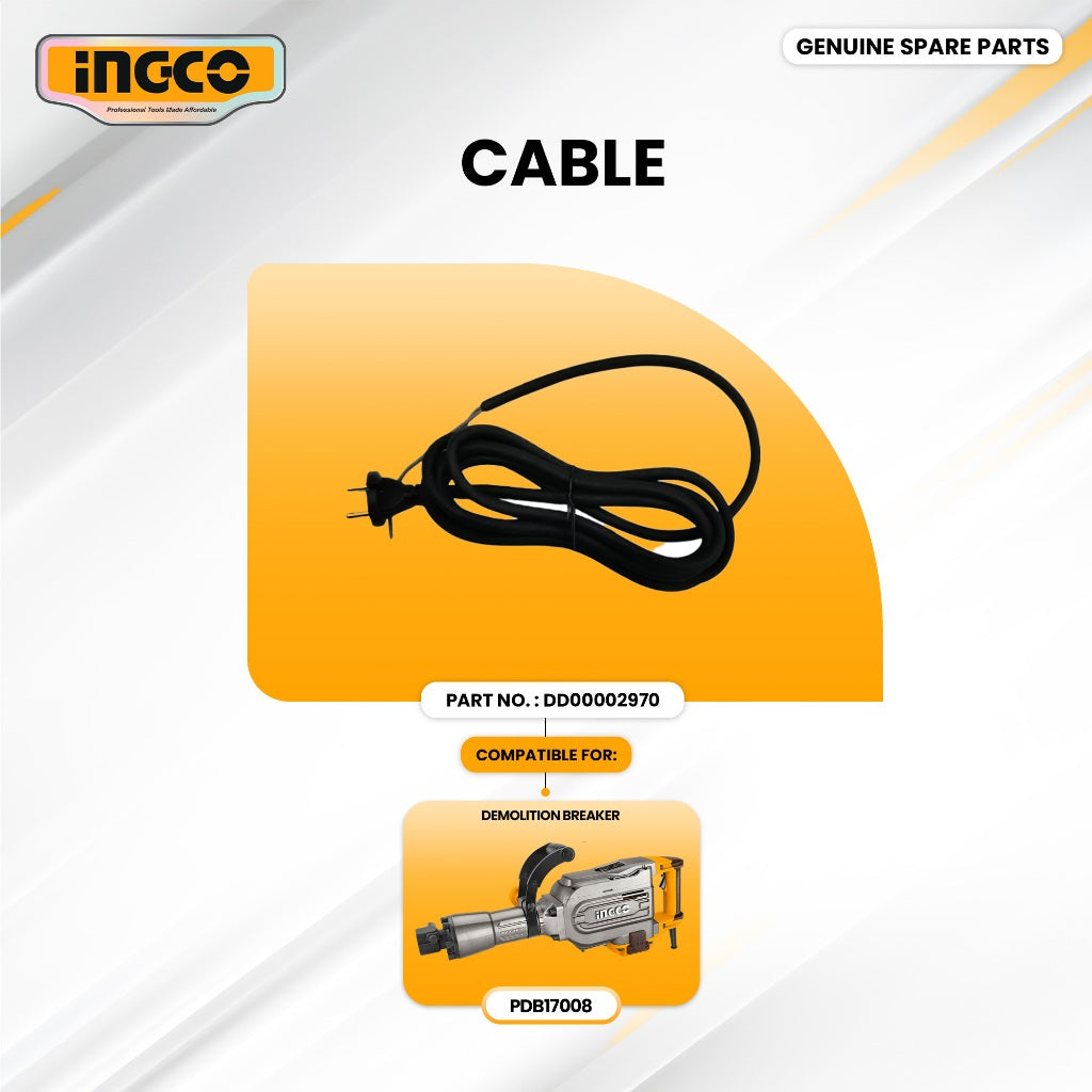 INGCO DD00002970 Cable for PDB17008 Demolition Breaker 1700W ING-SP