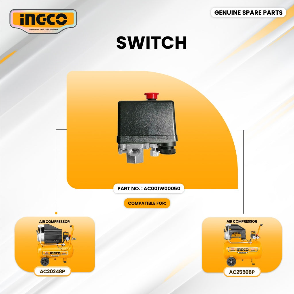 INGCO AC001W00050 Air Compressor Switch ING-SP