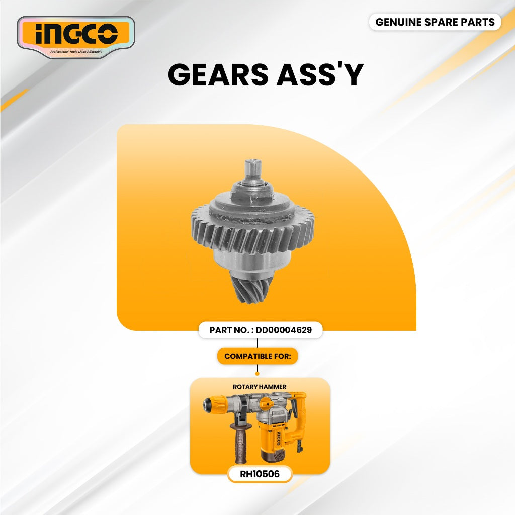 INGCO DD00004629 Gears Ass'Y for RH10506 Rotary Hammer 1050W ING-SP