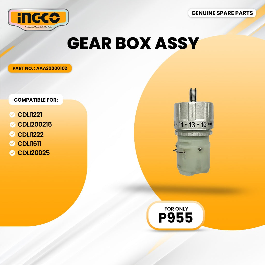 INGCO AAA20000102 Cordless Drill Gear Box Assy ING-SP