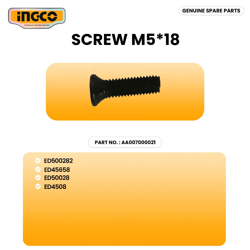 INGCO AA007000021 Electronic Drill screw M5*18 ING-SP