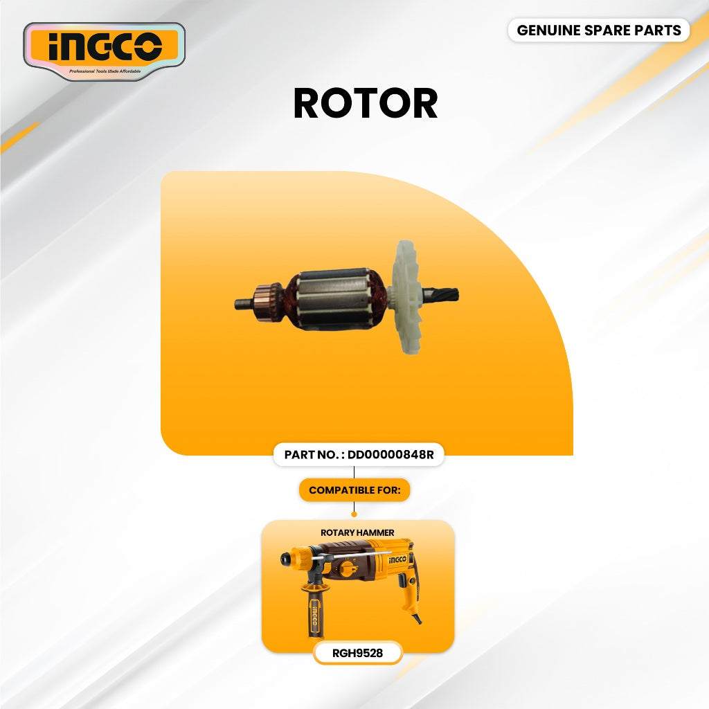 INGCO DD00000848R Rotor for RGH9528 Rotary Hammer 950W ING-SP