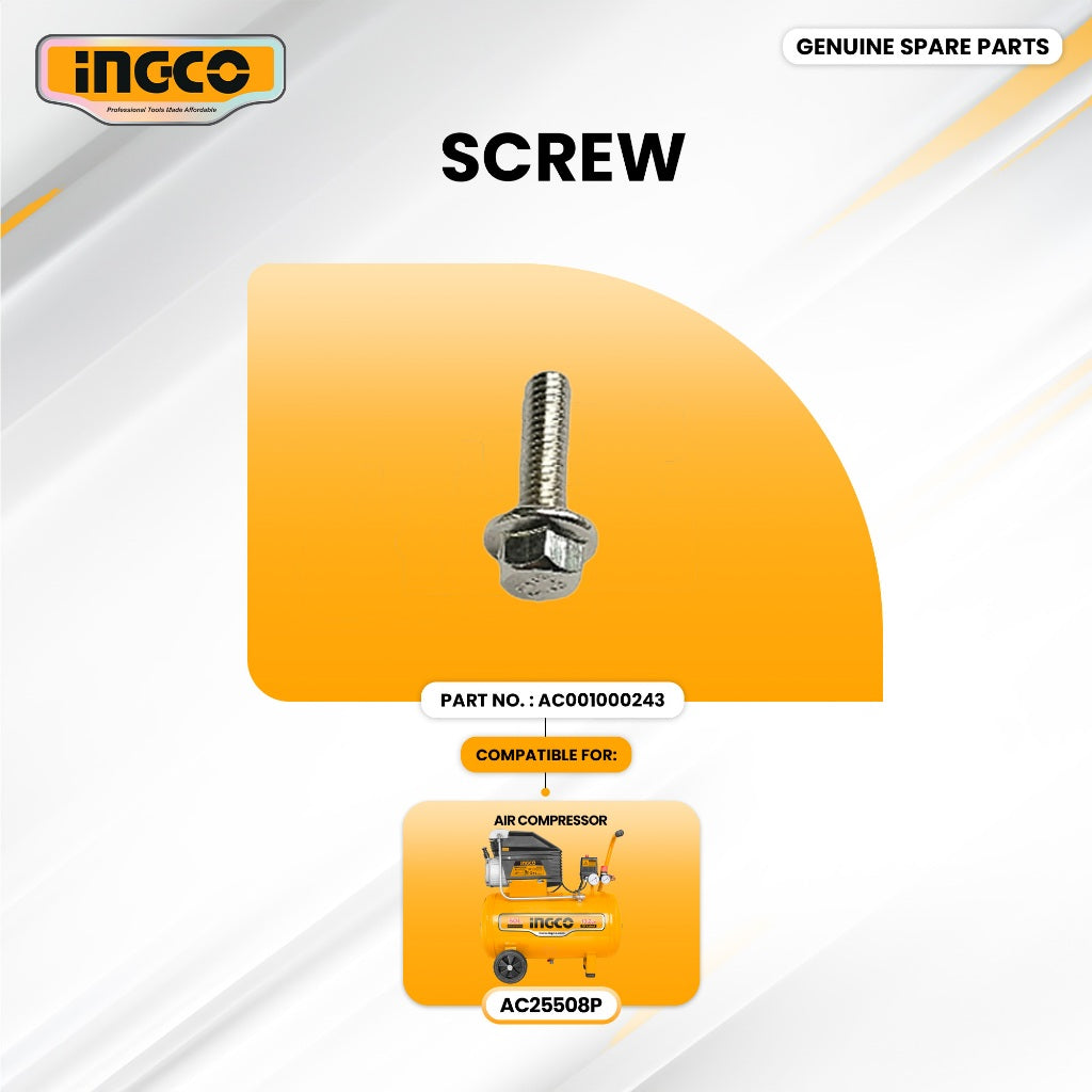 INGCO AC001000243 Screw for AC25508P Air Compressor 1.8kW (2.5HP) ING-SP