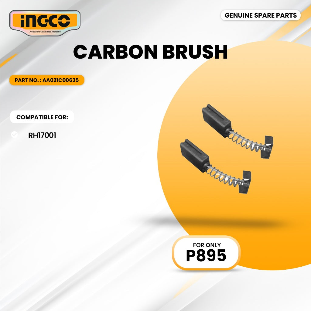 INGCO AA021C00635 Carbon Brush for RH17001 Rotary Hammer 1700W ING-SP