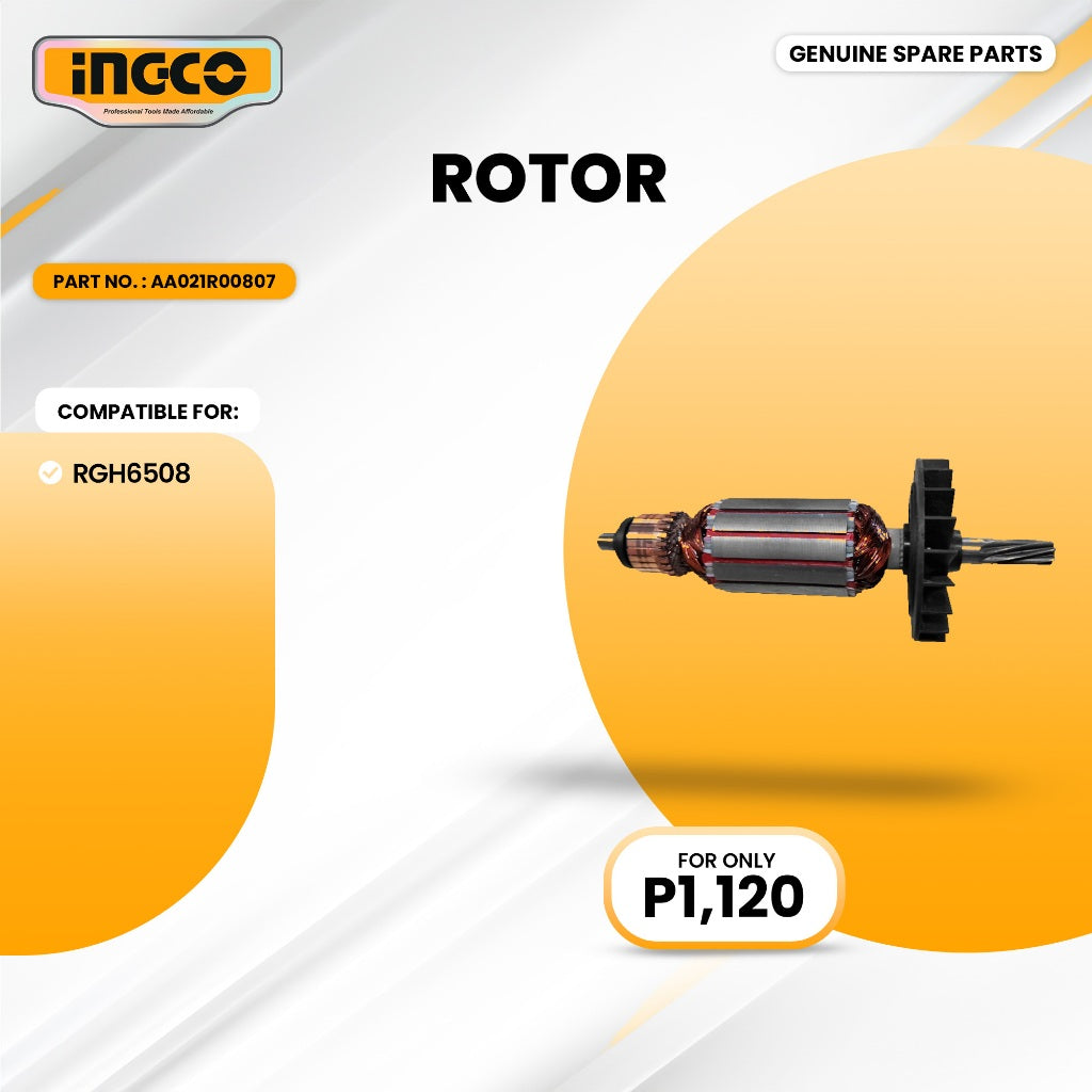 INGCO AA021R00807 Rotor for RGH6508 Rotary Hammer 650W ING-SP