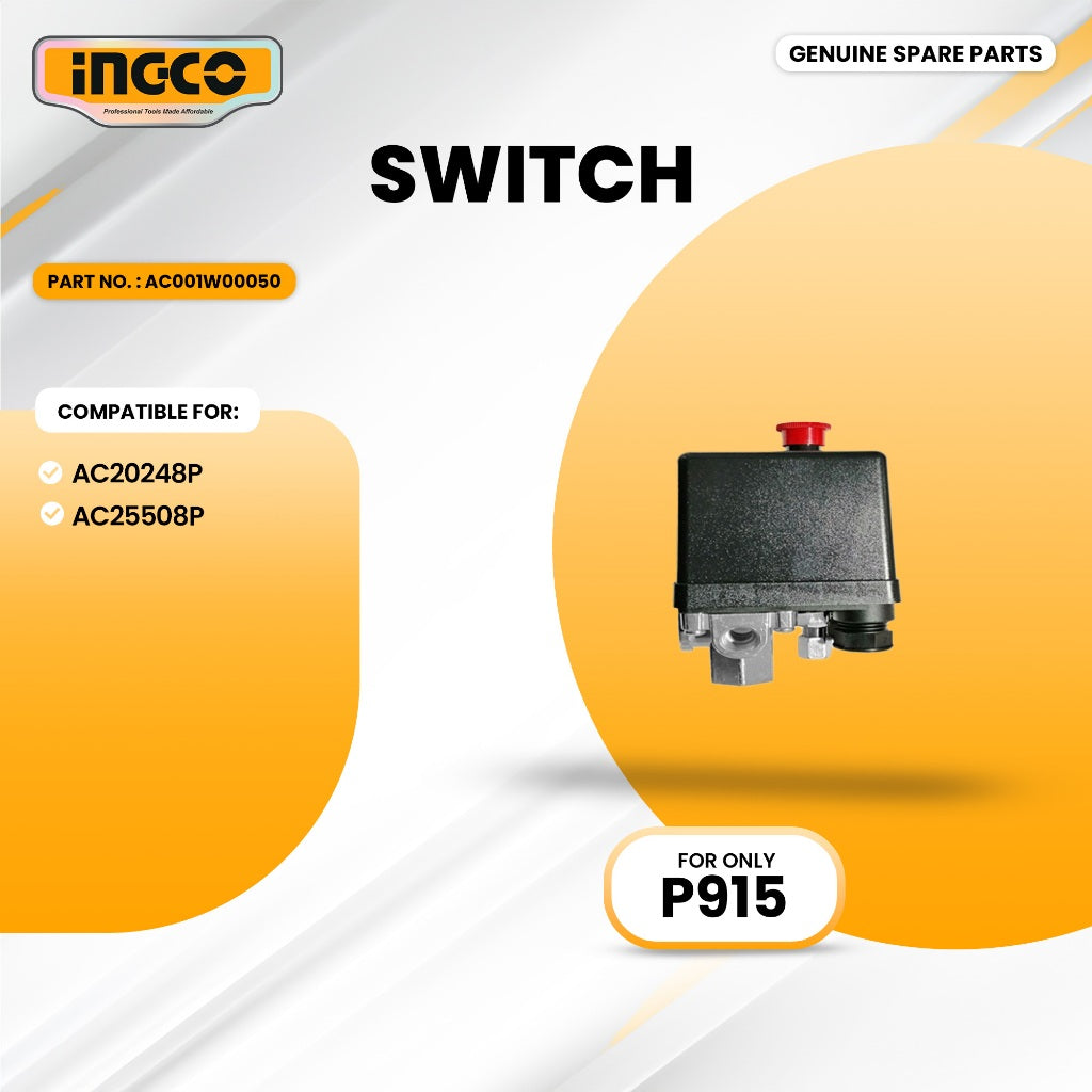 INGCO AC001W00050 Air Compressor Switch ING-SP