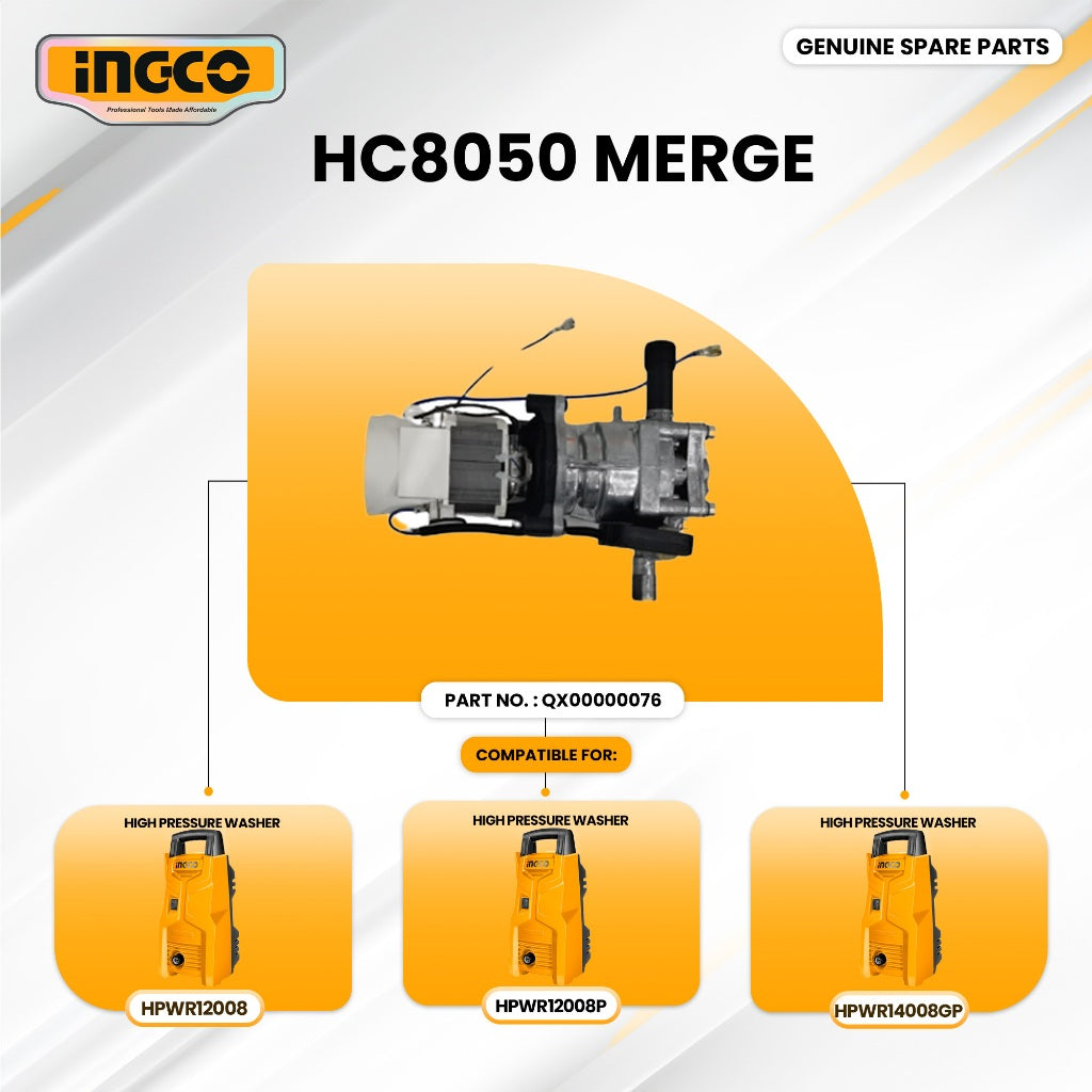 INGCO QX00000076 High Pressure Washer Hc8050 Merge ING-SP