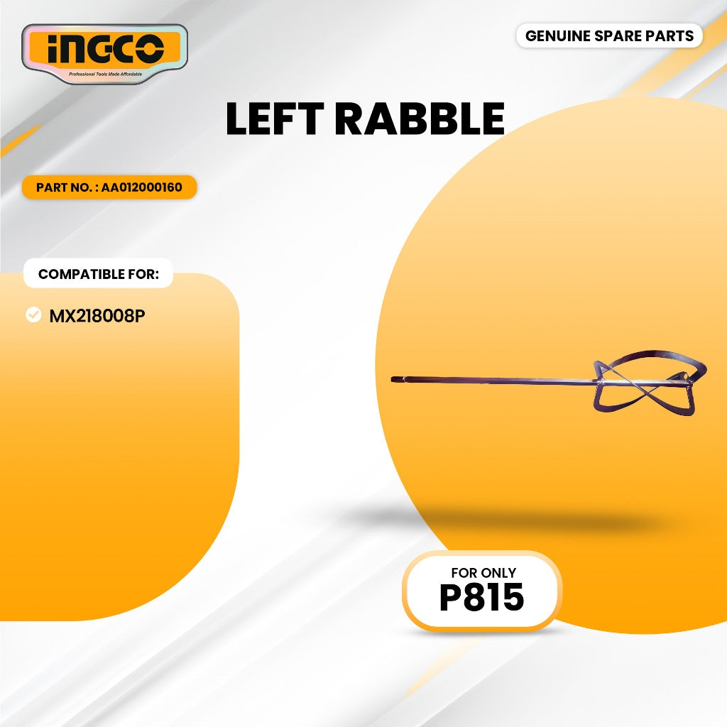 INGCO AA012000160 Left Rabble for MX218008P Mixer 1800W ING-SP