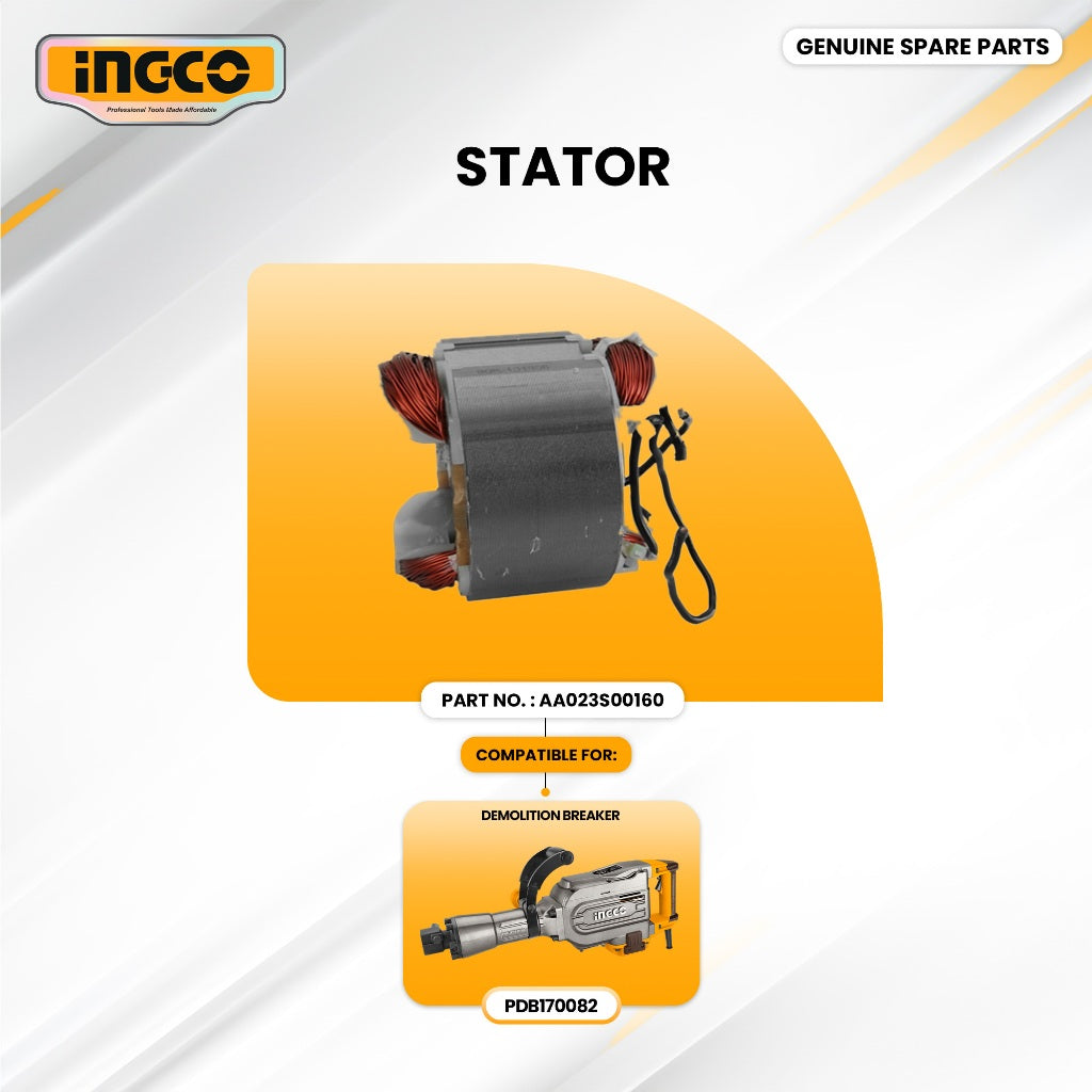 INGCO AA023S00160 Stator for PDB170082 Demolition Breaker 1700W ING-SP