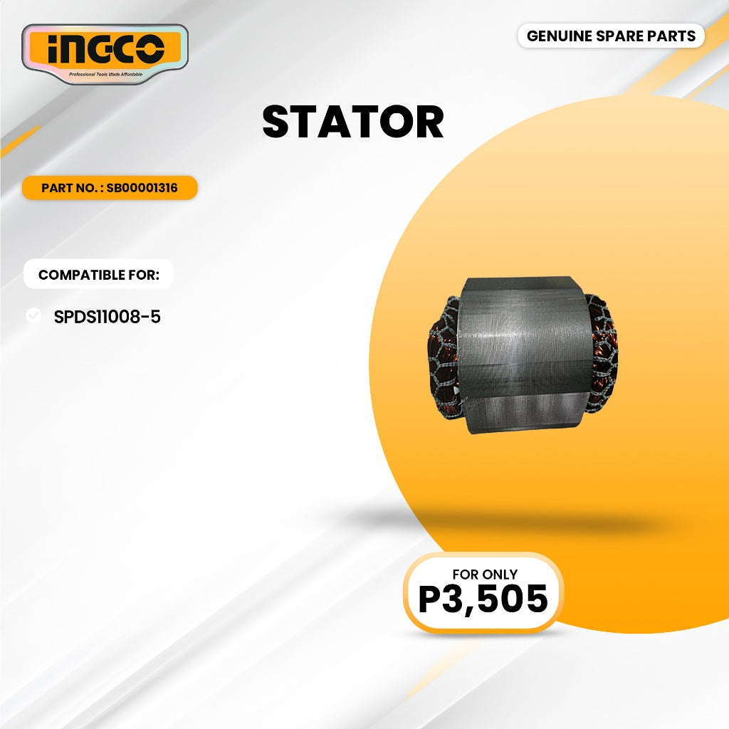 INGCO SB00001316 Stator for SPDS11008-5 Submersible Pump 1100W (1.5HP) ING-SP