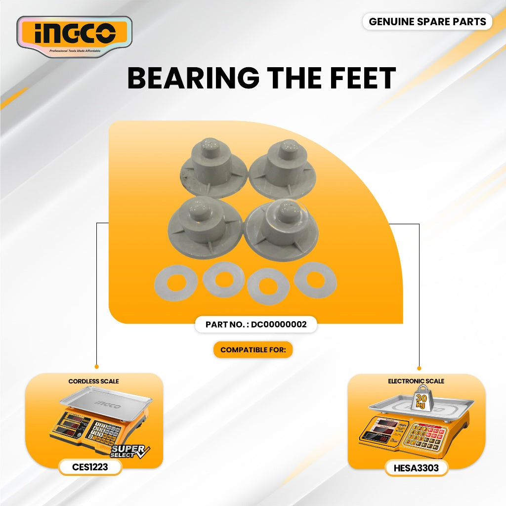 INGCO DC00000002 Li-Ion Scale 12V and Electronic Scale 30KG Bearing the feet ING-SP
