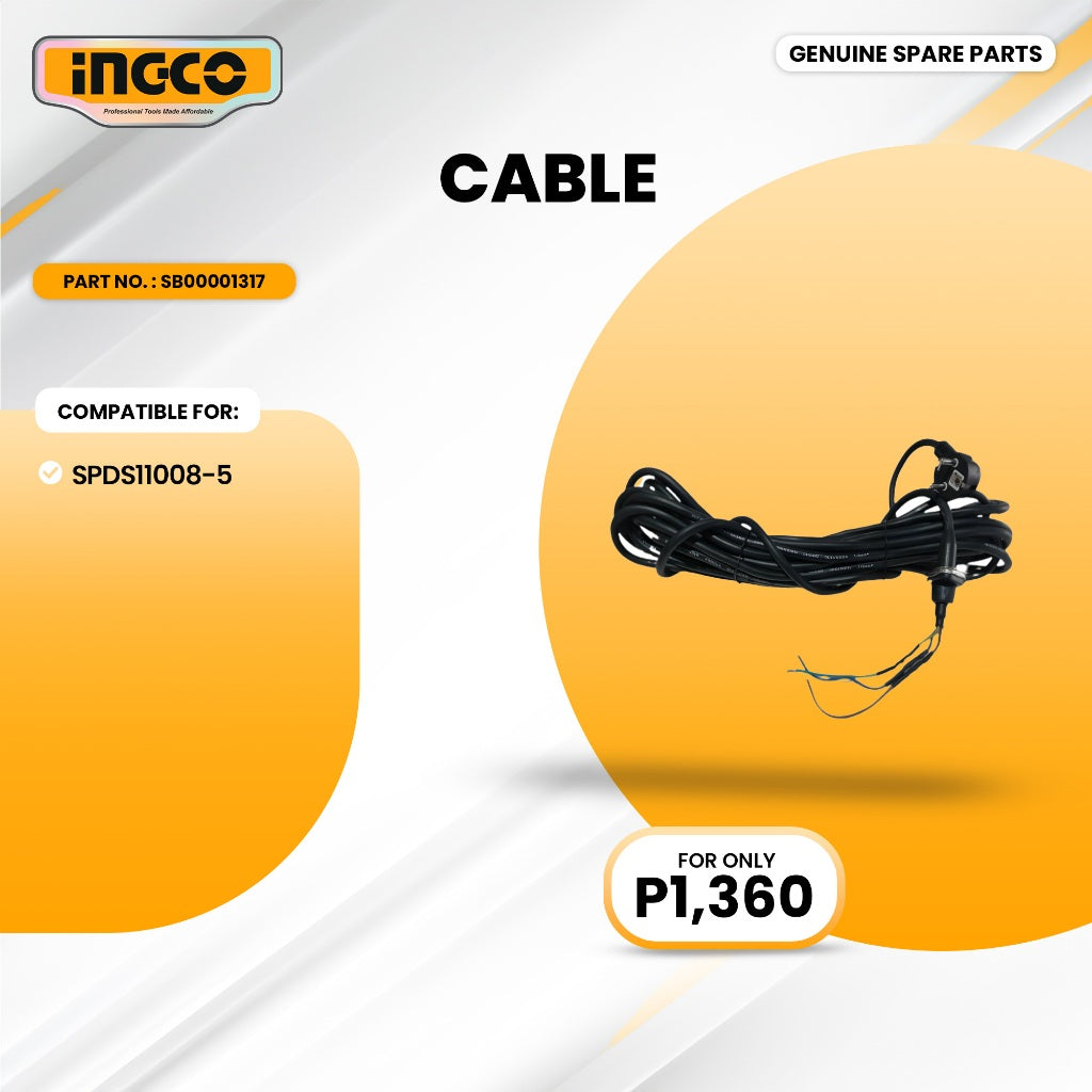 INGCO SB00001317 Cable for SPDS11008-5 Submersible Pump 1100W(1.5HP) ING-SP
