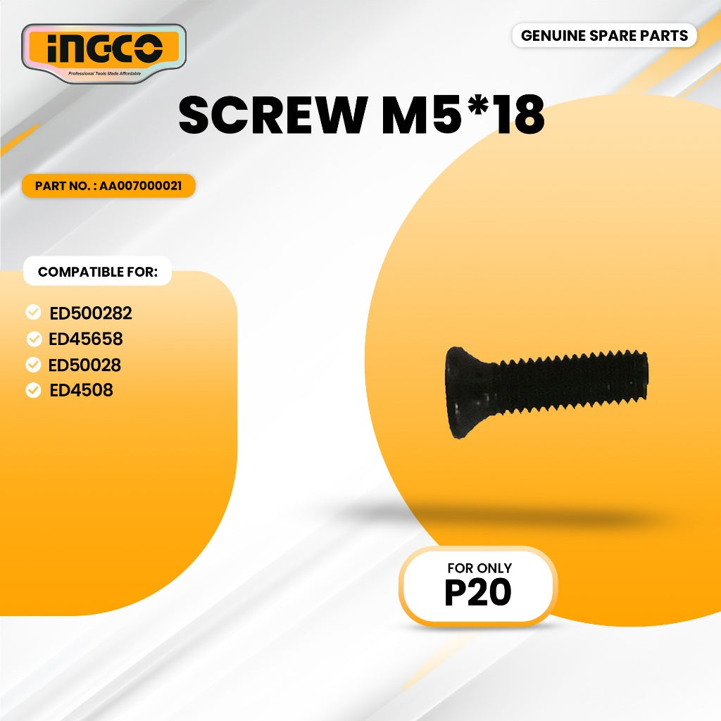 INGCO AA007000021 Electronic Drill screw M5*18 ING-SP