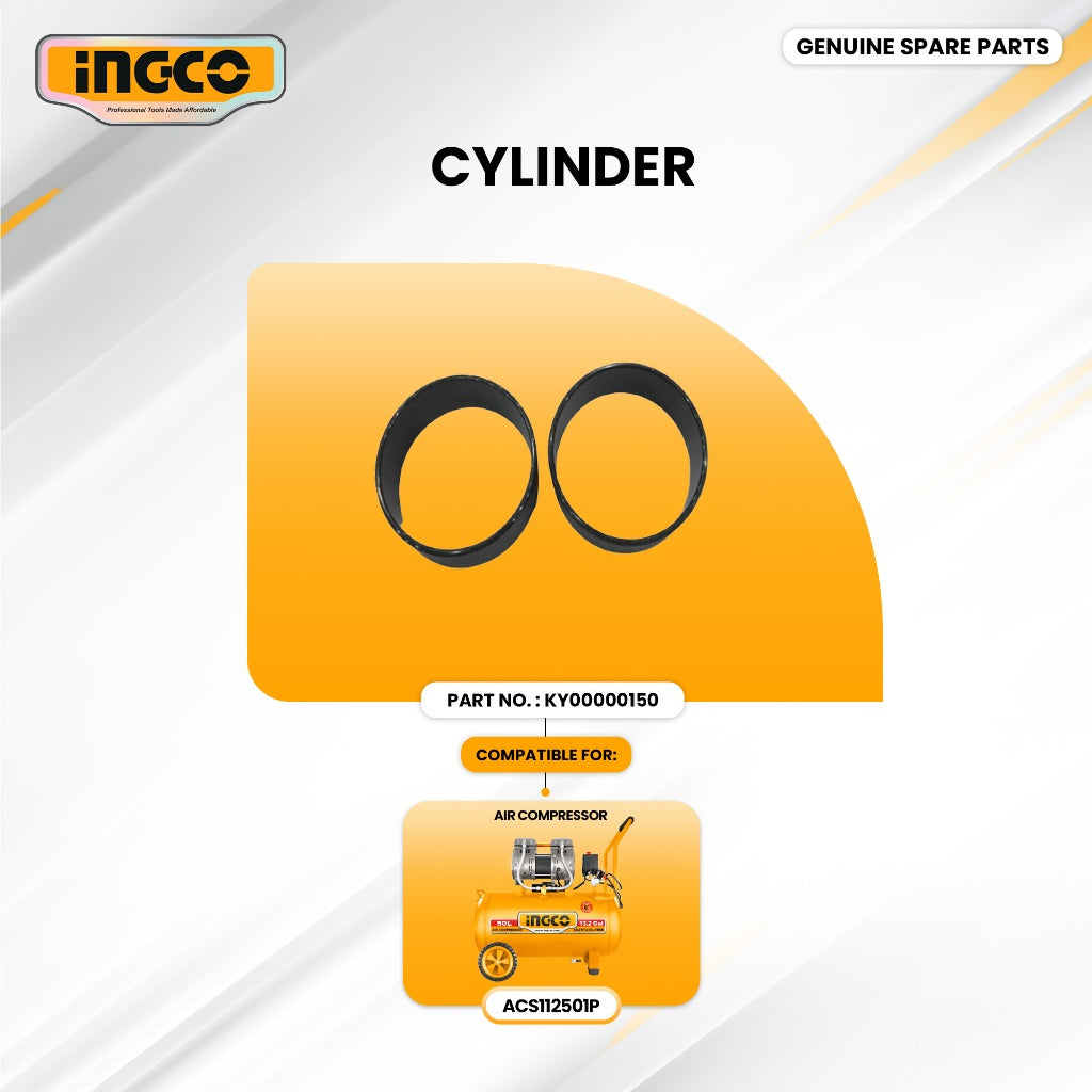 INGCO KY00000150 Cylinder for ACS112501PAir Compressor Oilless (X2) 1500W (2HP) 50L ING-SP