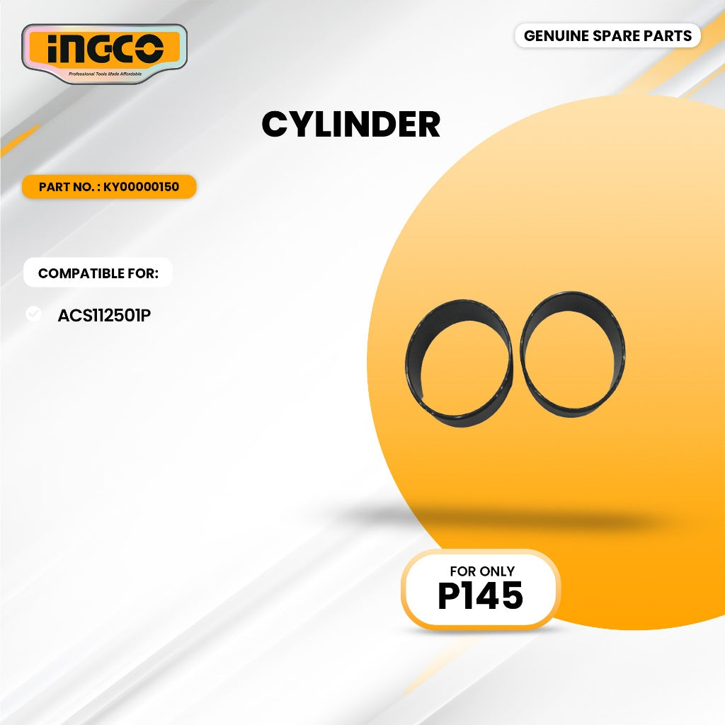 INGCO KY00000150 Cylinder for ACS112501PAir Compressor Oilless (X2) 1500W (2HP) 50L ING-SP