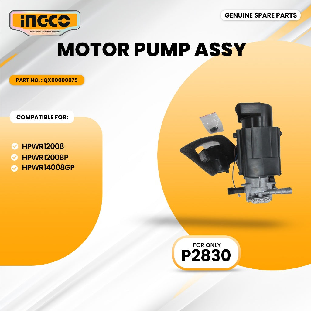 INGCO QX00000075 High Pressure Washer Motor Pump Assy ING-SP