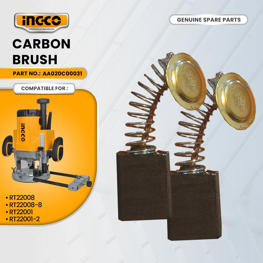 INGCO AA020C00031 Carbon Brush for RT22008 Router 2200W ING-SP