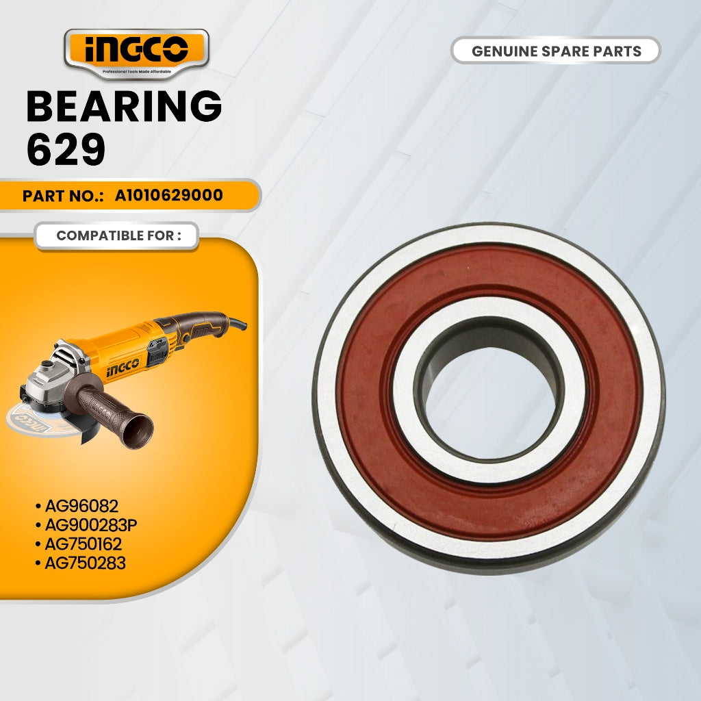 INGCO A1010629000 Bearing 629 for AG900283 Angle Grinder 4" 900W ING-SP