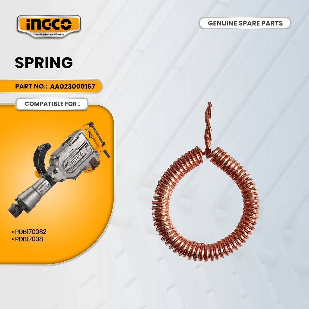 INGCO AA023000167 Spring for PDB170082 Demolition / Jack Hammer 1700W ING-SP